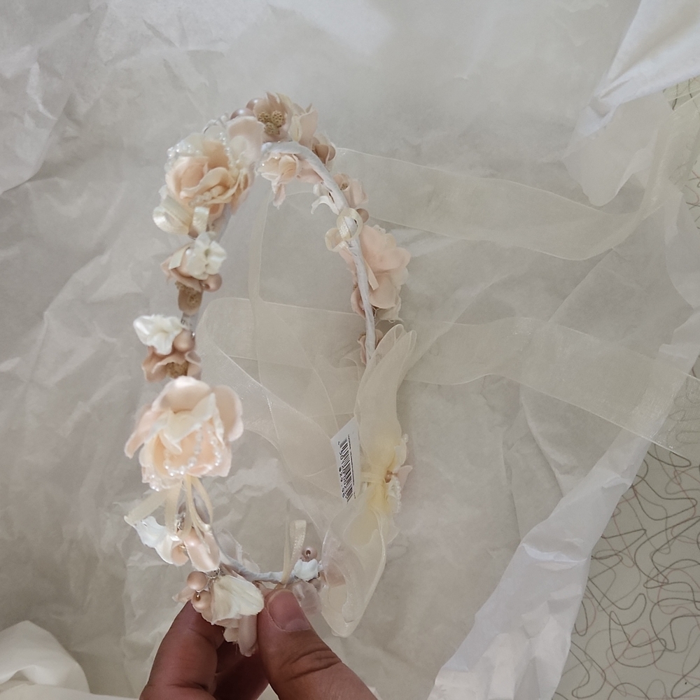 Child's wedding flower crown